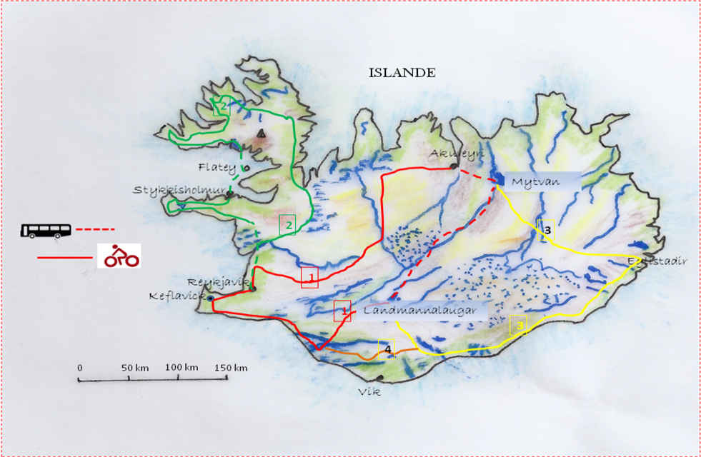 Carte islande