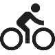 Pictogramme cyclo-voyageur