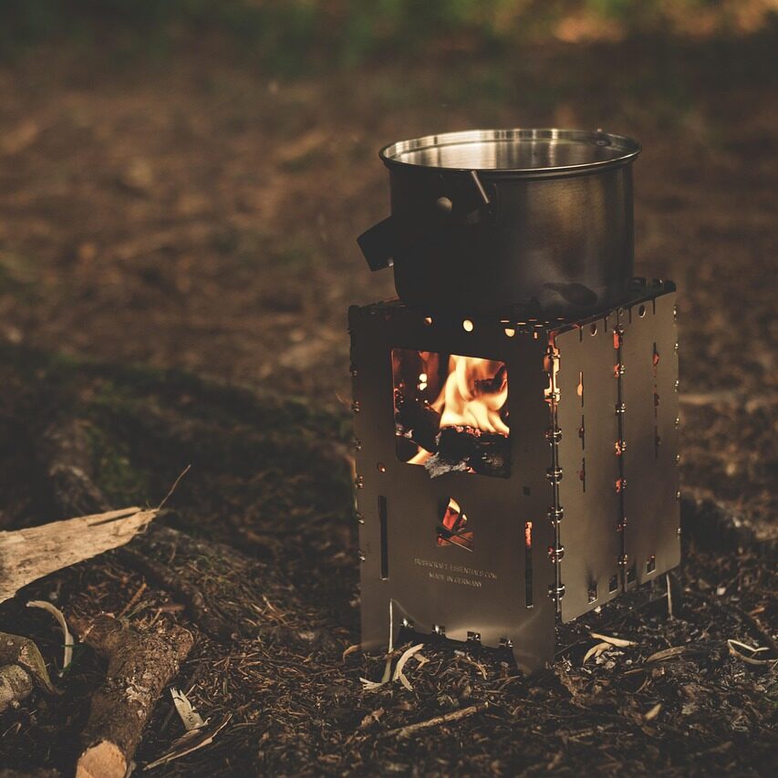 Réchaud à combustion de bois
